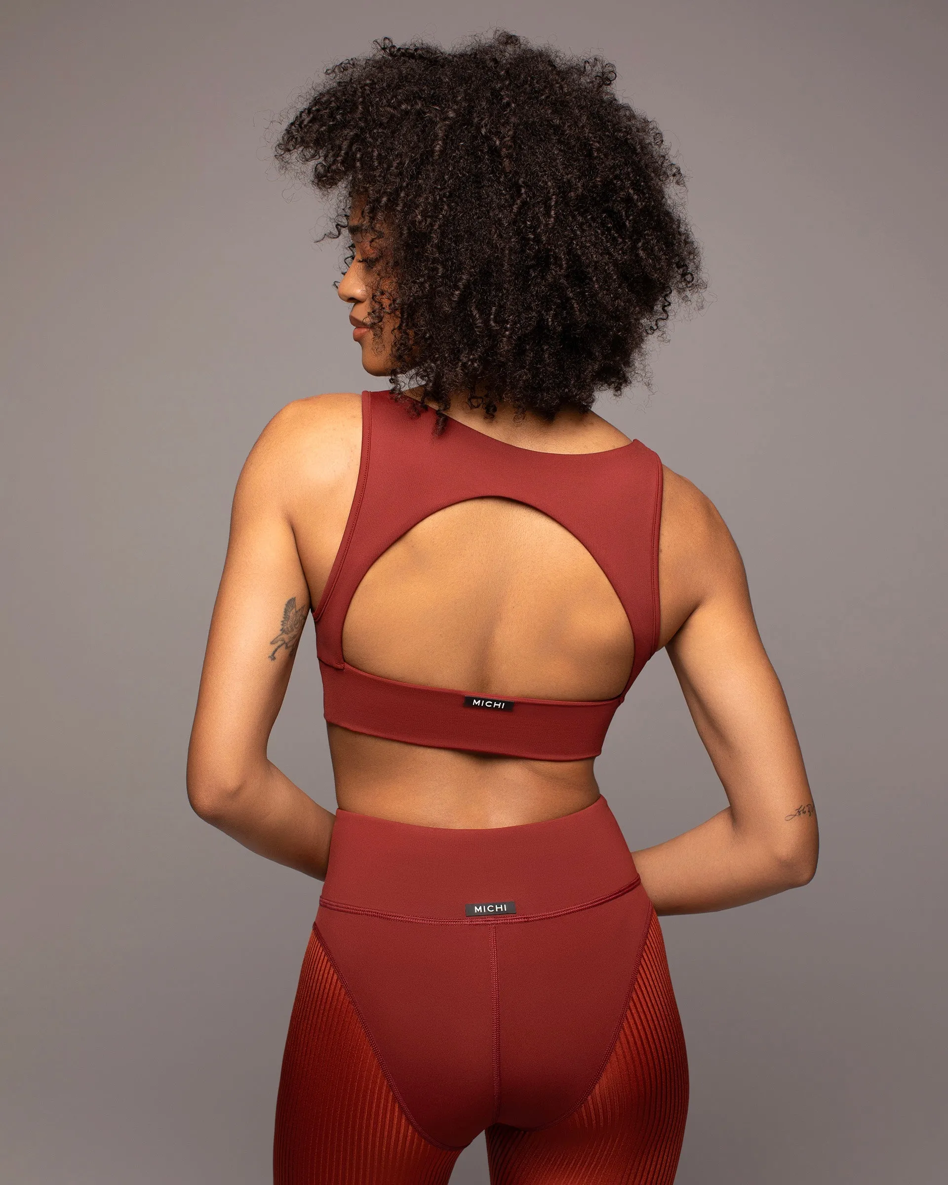 Verve Longline Bra | Terracotta MICHI