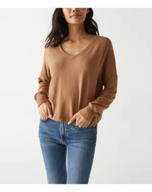 Vic V-Neck Pullover | Camel MICHAEL STARS