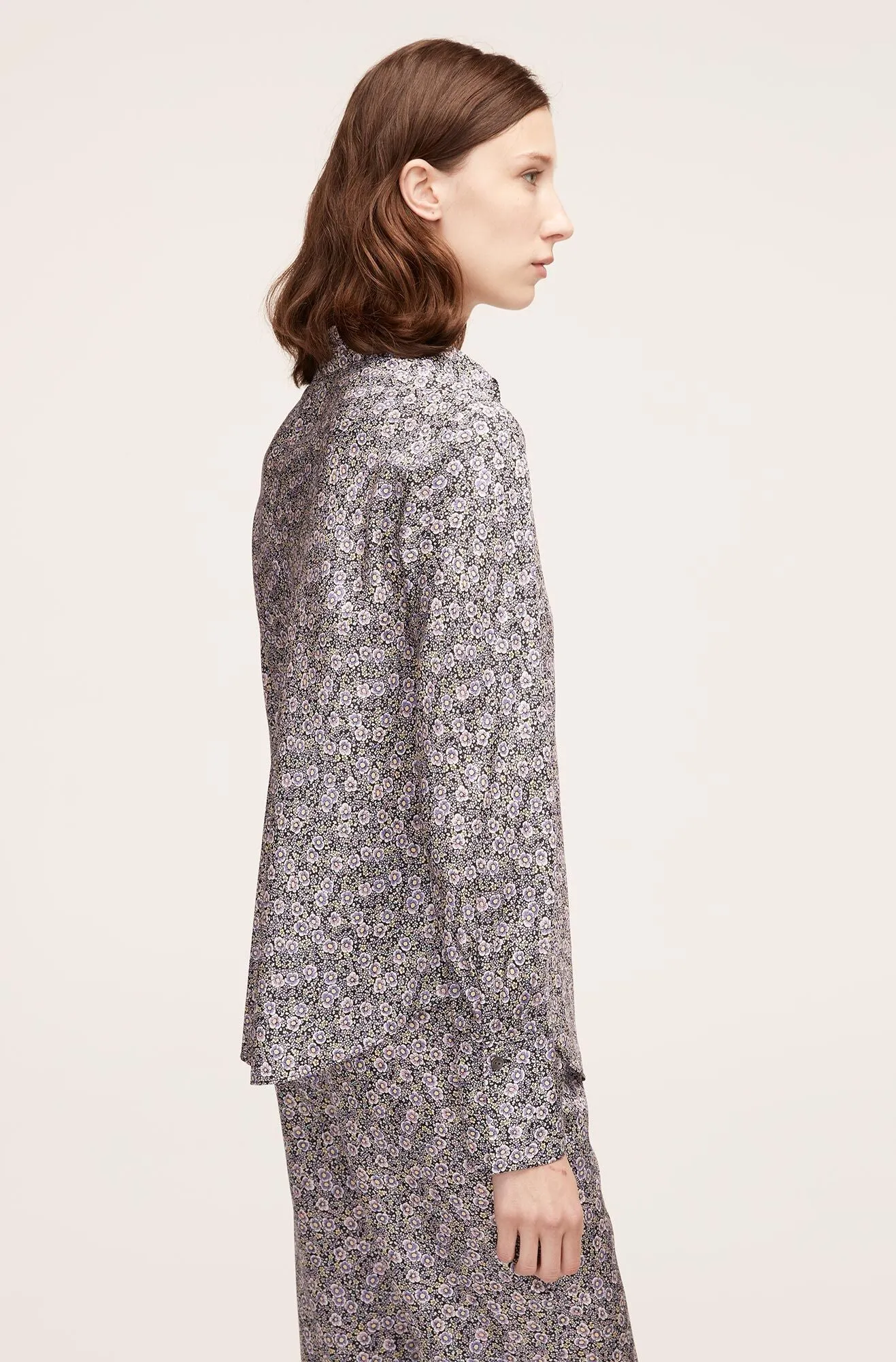 Violet Fleur Silk Blouse | Violet Fleur Morning Glory Combo REBECCA TAYLOR