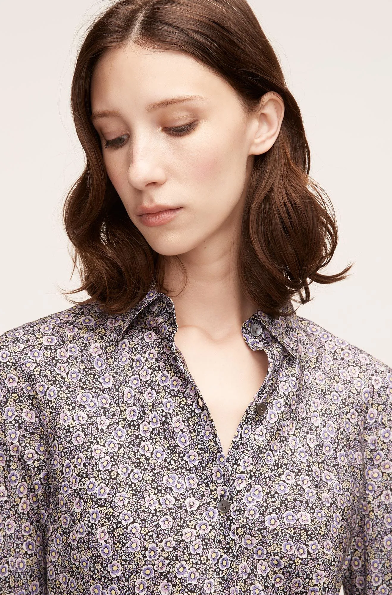 Violet Fleur Silk Blouse | Violet Fleur Morning Glory Combo REBECCA TAYLOR