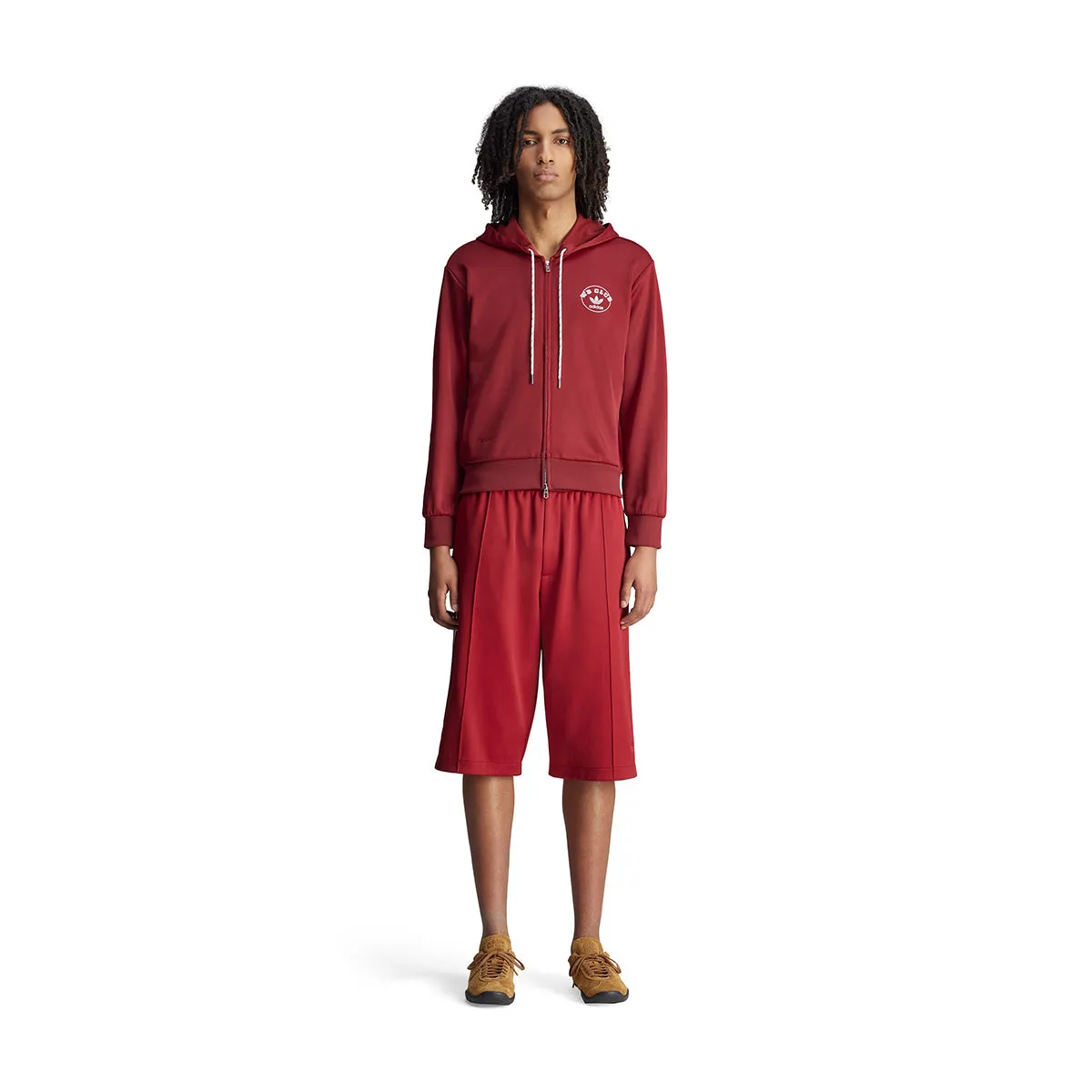   Wales Bonner Track Shorts 'Collegiate Burgundy'