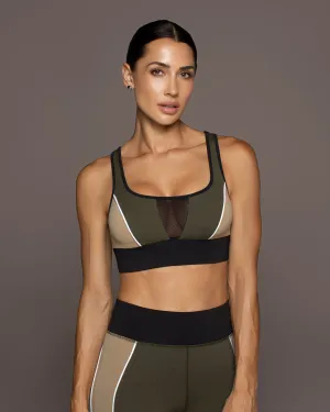 Wander Longline Bra | Safari MICHI