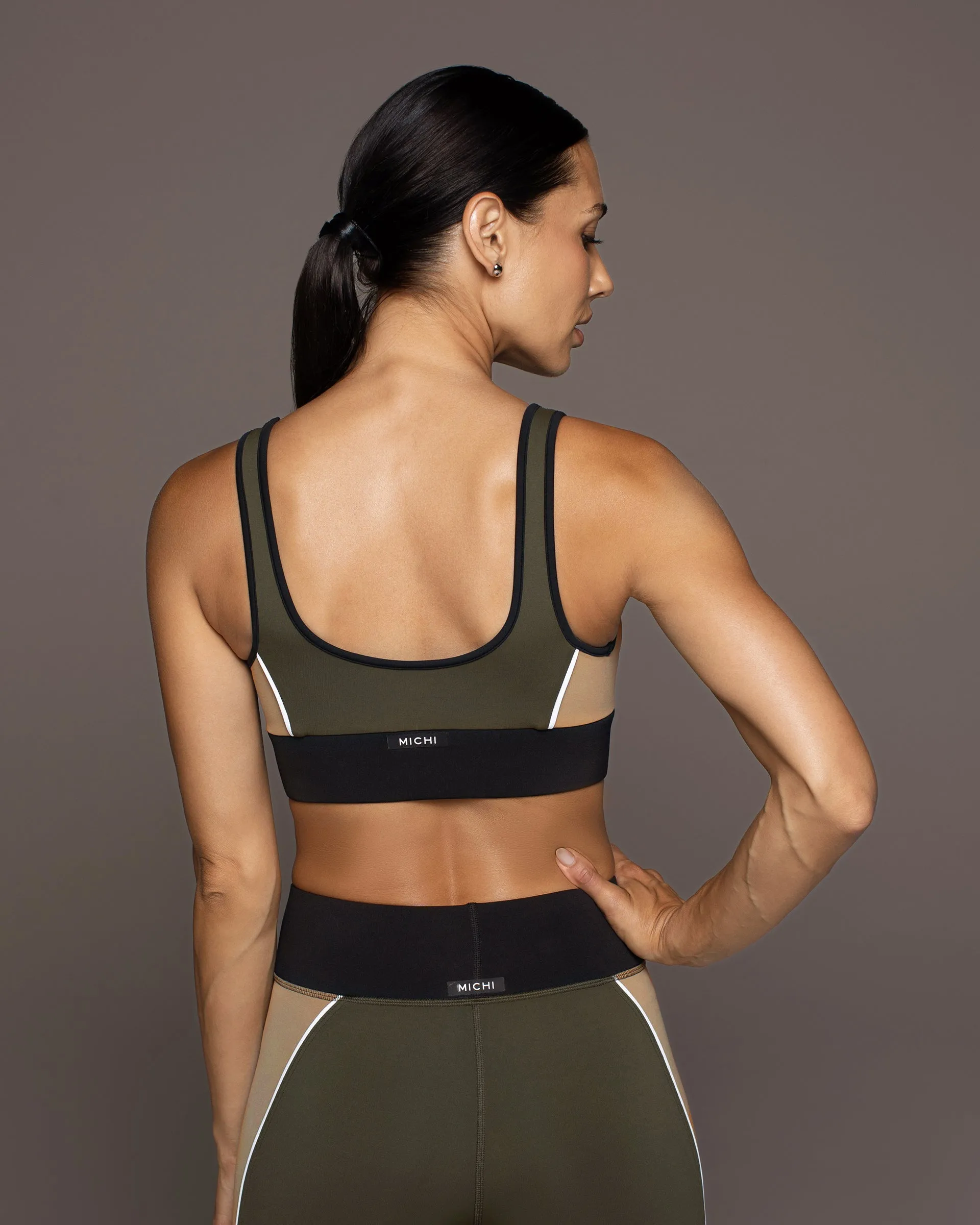 Wander Longline Bra | Safari MICHI