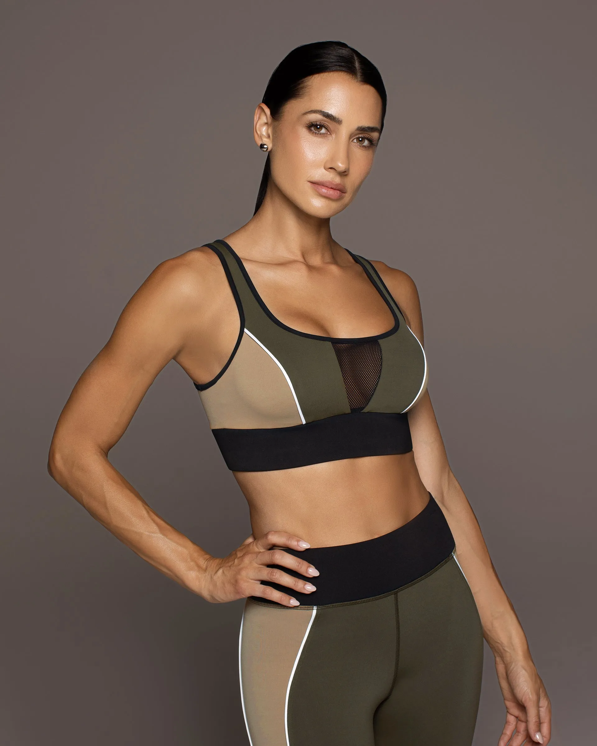 Wander Longline Bra | Safari MICHI