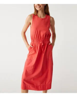 Wilhelmina Mixed Fabric Midi Dress | Spritz MICHAEL STARS
