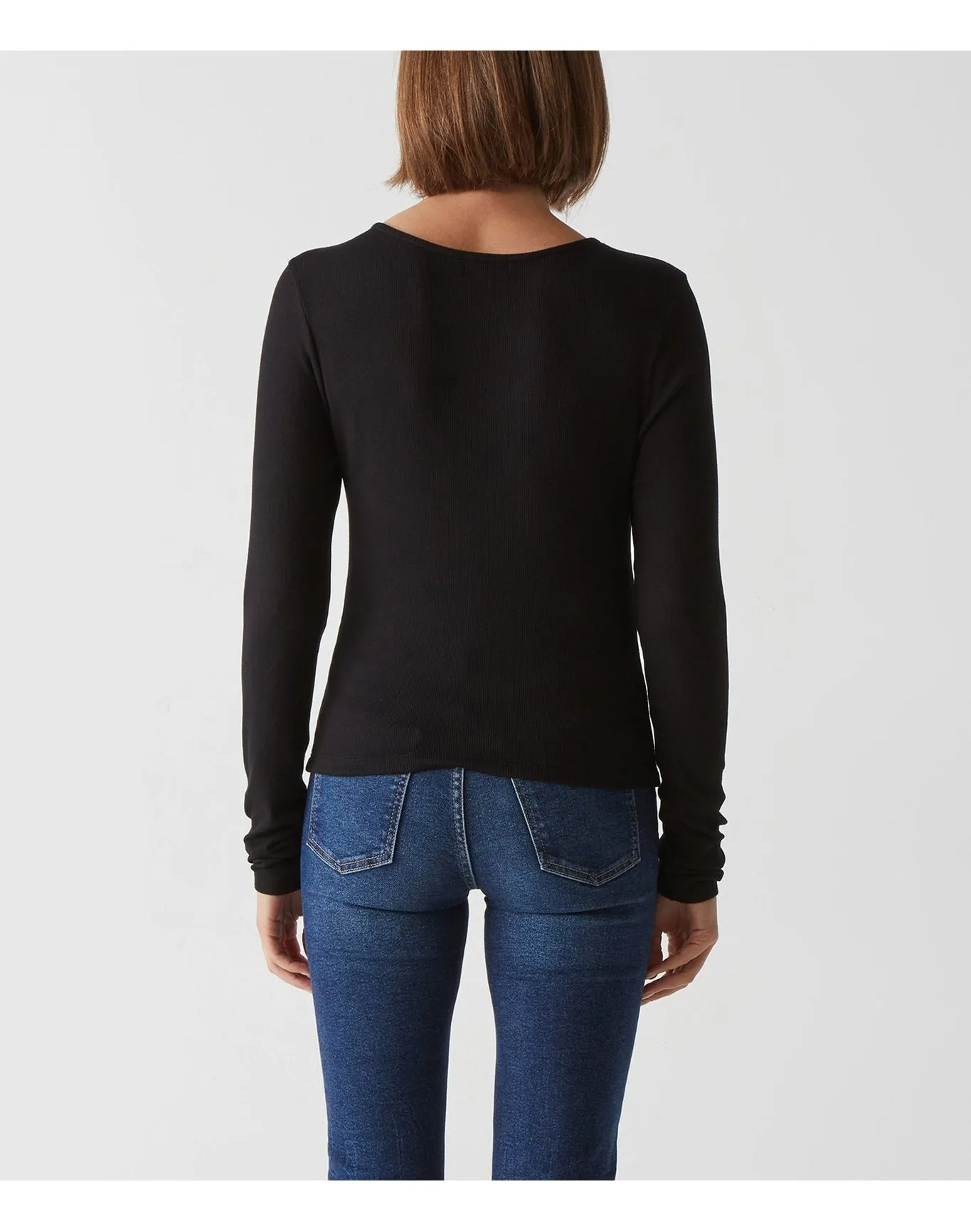 Yara Twist Front Tee | Black MICHAEL STARS