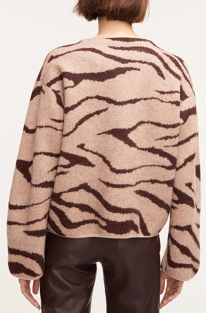 Zebra Jacquard Cropped Jacket | Zebra Port Combo REBECCA TAYLOR