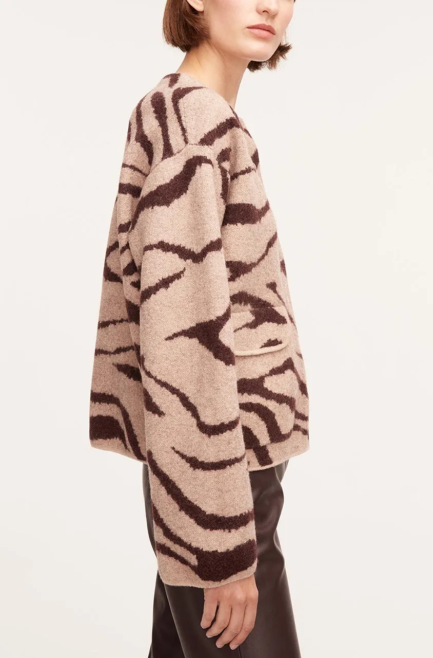 Zebra Jacquard Cropped Jacket | Zebra Port Combo REBECCA TAYLOR